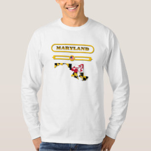 CAMISETA MARYLAND MAP, MARYLAND, USA. SAMER BRASIL