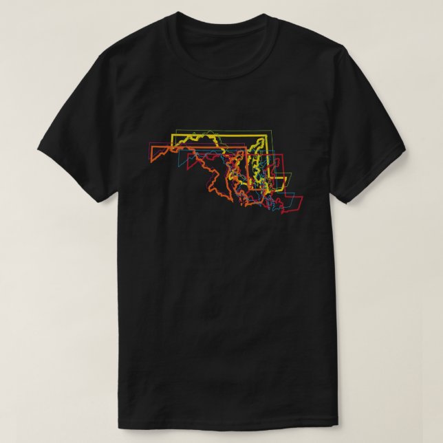 Camiseta maryland orgulho blur (Frente do Design)