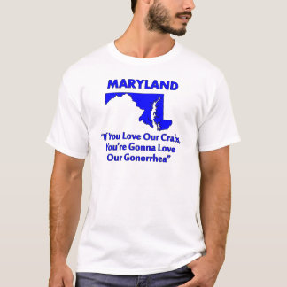 Camiseta Maryland - se você ama nossos caranguejos…