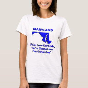 Camiseta Maryland - Se Você Ama Nossos Caranguejos...