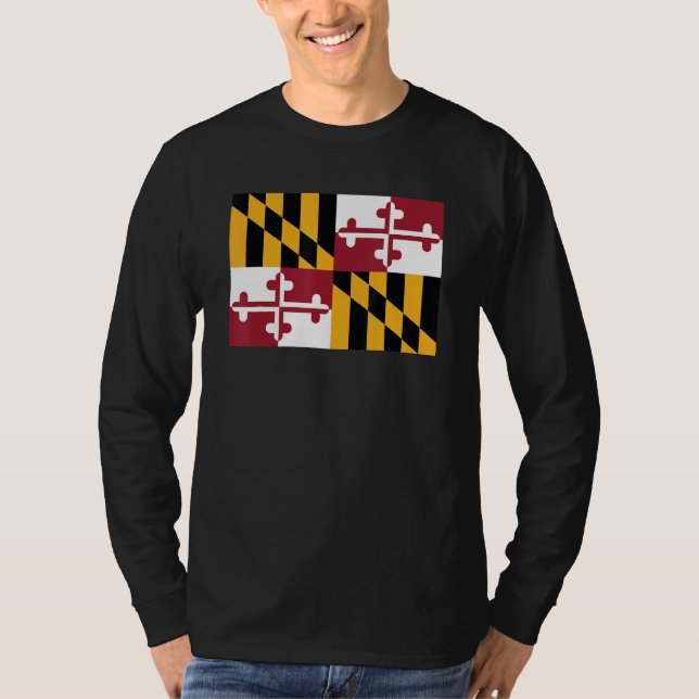 Camiseta Maryland State Flag State Of Maryland Souvenir Ame (Frente)