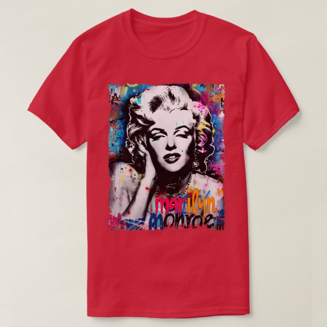 Camiseta Marylin Monroe Grafitti Vinatge (Frente do Design)