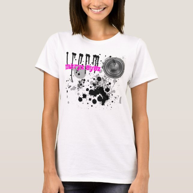 Camiseta Maryz Eyez: Senhoras quebradas LongTank do (Frente)