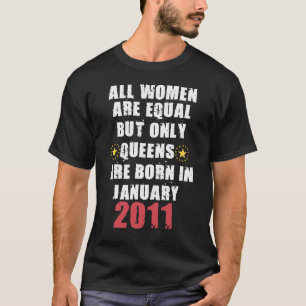 Camiseta Mas Apenas As Rainhas São Nasceres Em Janeiro De 2