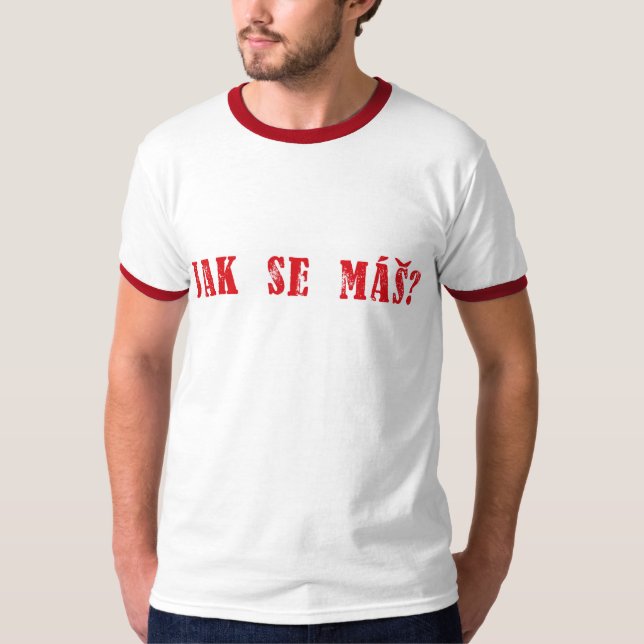 Camiseta Máš do SE de Jak?  Cumprimento checo - mas do SE (Frente)