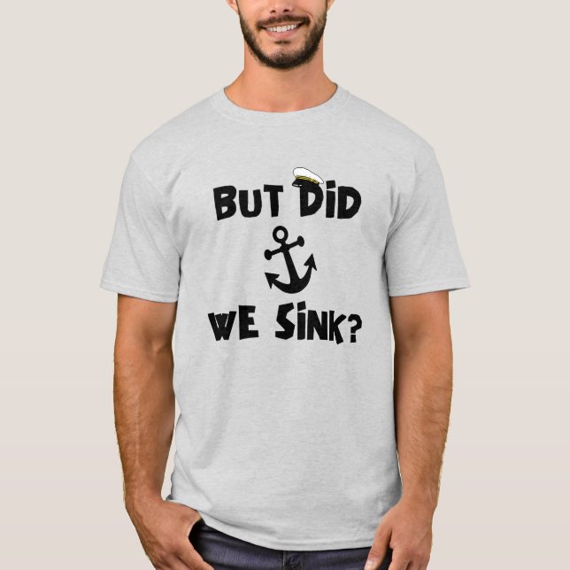 Camiseta Mas Nós Fingimos O Capitão Do Barco, Amantes Cruza (Frente)