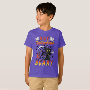 Camiseta Mas O Café Primeiro É Assustador