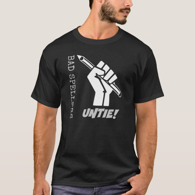 Camiseta Más Ortografia Desamarre! Gramática Humor (Frente)