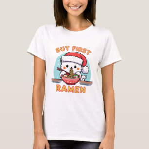 Camiseta Mas os Papais noeis de Natal do Primeiro Marinheir