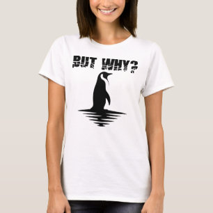 Camiseta Mas Por Que Pinguim, Gráfico de Pinguim Caminhando