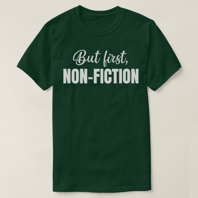 Camiseta Mas Primeira Não-Ficção (Frente do Design)