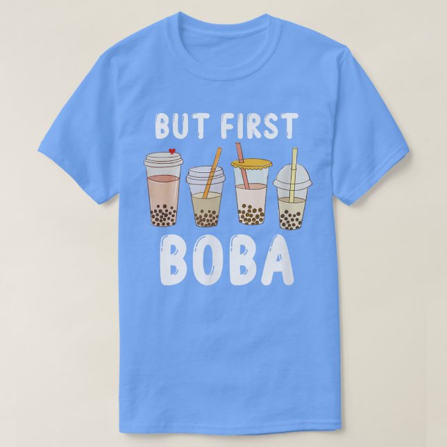 Camiseta Mas Primeiro Boba Kawaii Anime Engraçado - Bubble  (Frente do Design)