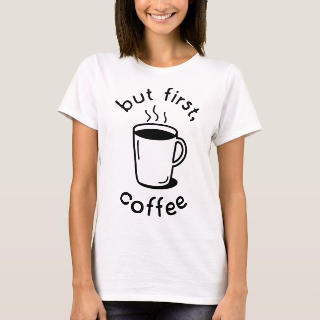 Camiseta Mas Primeiro, Café (Frente)