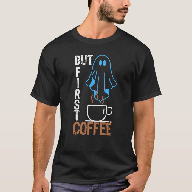 Camiseta Mas primeiro, Café.b (Frente)