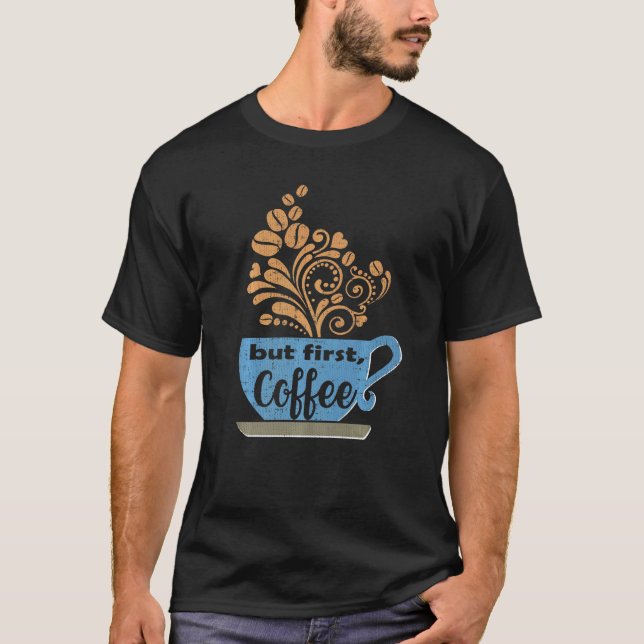 Camiseta Mas Primeiro Café Blue Java Mug (Frente)
