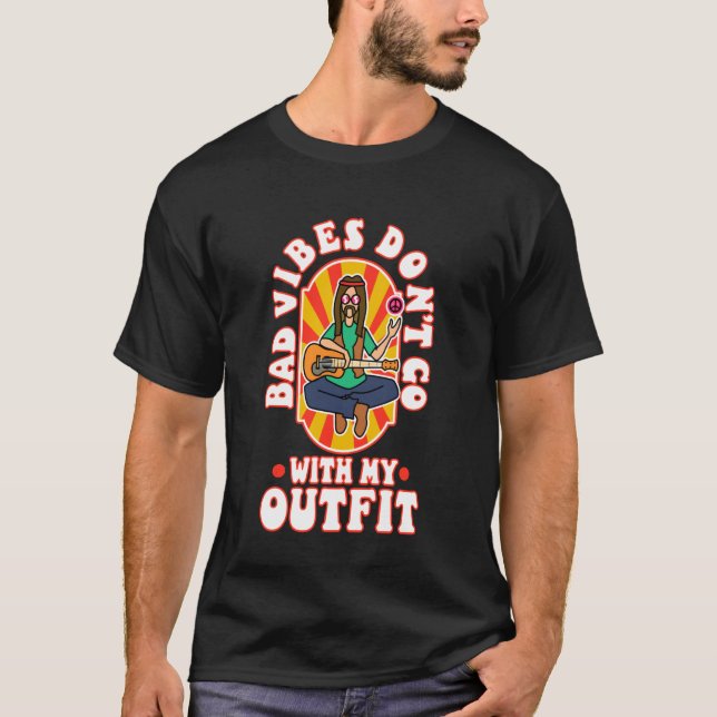 Camiseta Más vibrações não combinam com meu look (Frente)