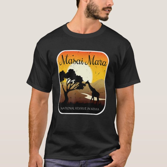 Camiseta Masai Mara Kenya Safari Reserva Nacional Serengeti (Frente)