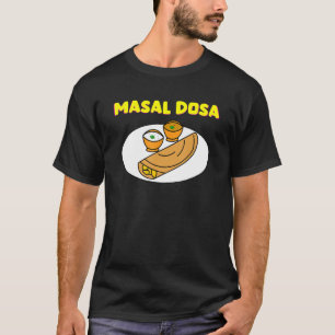 Camiseta Masal Dosa Nostálgico Comida Local Indiana Desi 1