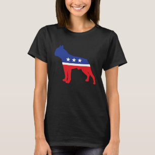 Camiseta Masc de Eleição do Símbolo Político do Cão de Bost