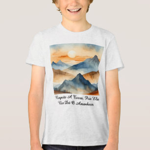 Camiseta Masc Juvenil Básica Amanhecer da Terra-1