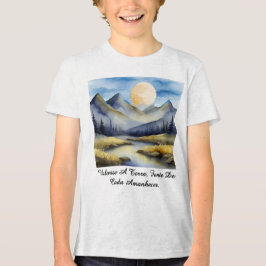 Camiseta Masc Juvenil Básica Amanhecer da Terra-2
