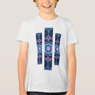 Camiseta Masc Juvenil Básica Fractal Geometrico-1