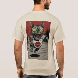 Camiseta Masc. Zombie Runner Cat - Back