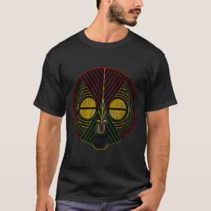 Camiseta Máscara Africana de História Negra
