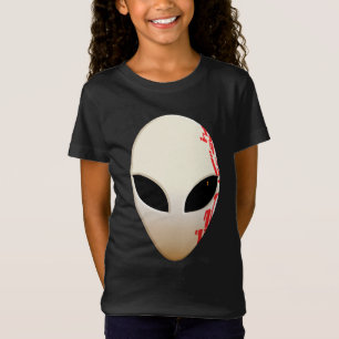 Camiseta Máscara Alien com Marcações Futuristas