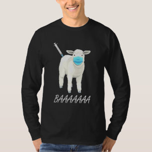 Camiseta Máscara Anti-Vacina Contra Ovinos Ou Ovinos