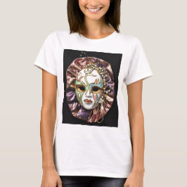 Camiseta Máscara Carnaval Decorativa