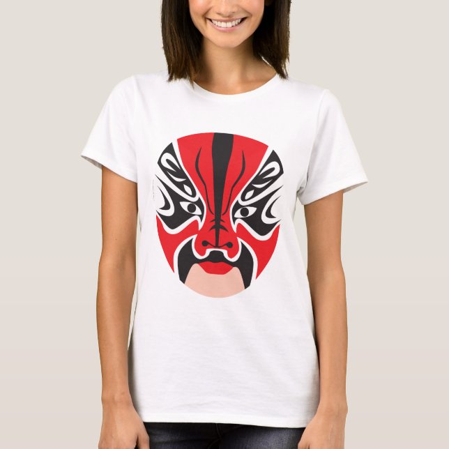 Camiseta Máscara chinesa da ópera da coleção de Mascarata™ (Frente)