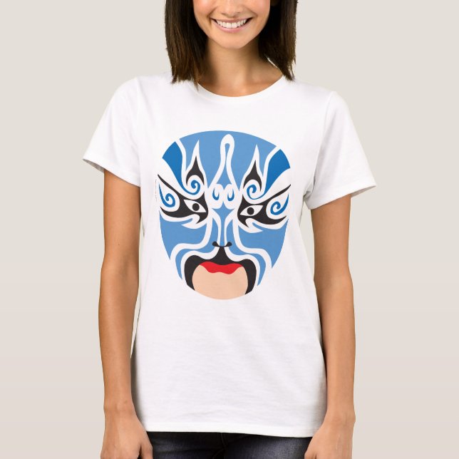 Camiseta Máscara chinesa da ópera da coleção de Mascarata™ (Frente)