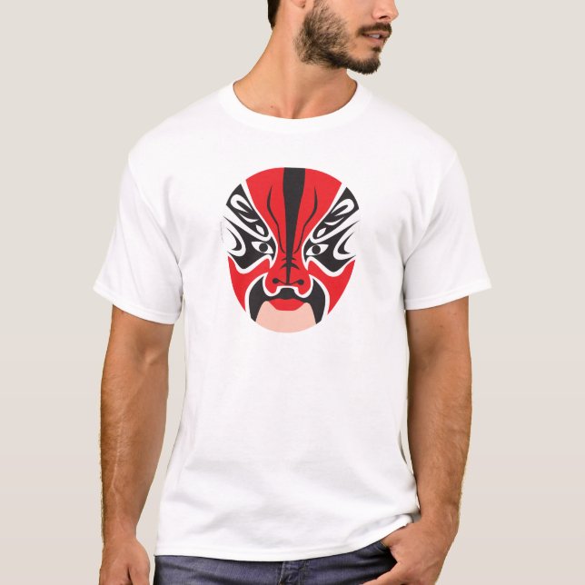 Camiseta Máscara chinesa da ópera da coleção de Mascarata™ (Frente)