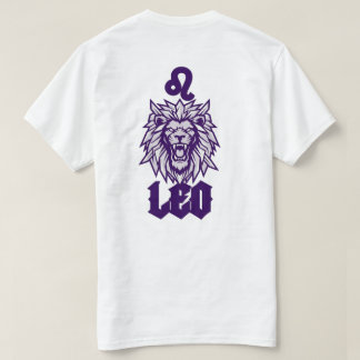 Camiseta Máscara Cibernética Violeta do Signo de Leão