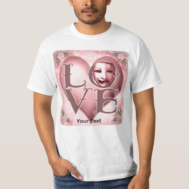 Camiseta Máscara de Ator LOVE (Frente)