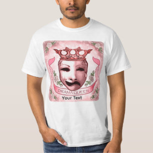 Camiseta Máscara de Ator Rainha do Drama