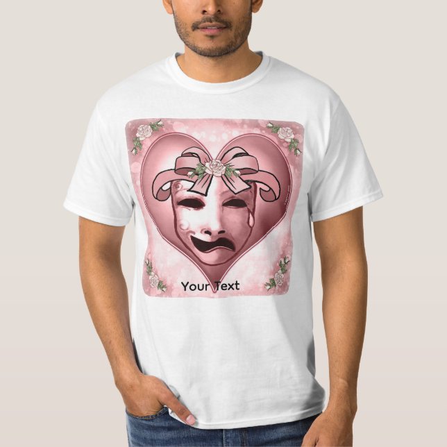 Camiseta Máscara de Atriz Feminina (Frente)