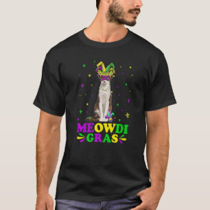 Camiseta Máscara de Carnaval de Gato Oriental Meowdi Gras M