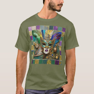 Camiseta Máscara de Cerâmica de Terceiro Olho Dourado Mardi