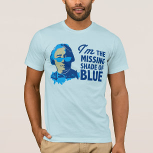 Camiseta Máscara de David Hume do t-shirt azul