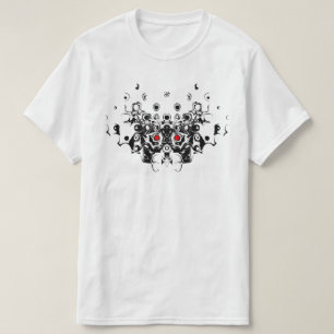 Camiseta Máscara de demônio antigo Samurai v1