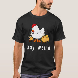 Camiseta Máscara de Fantasia de Frango Esquisito Fique Esqu