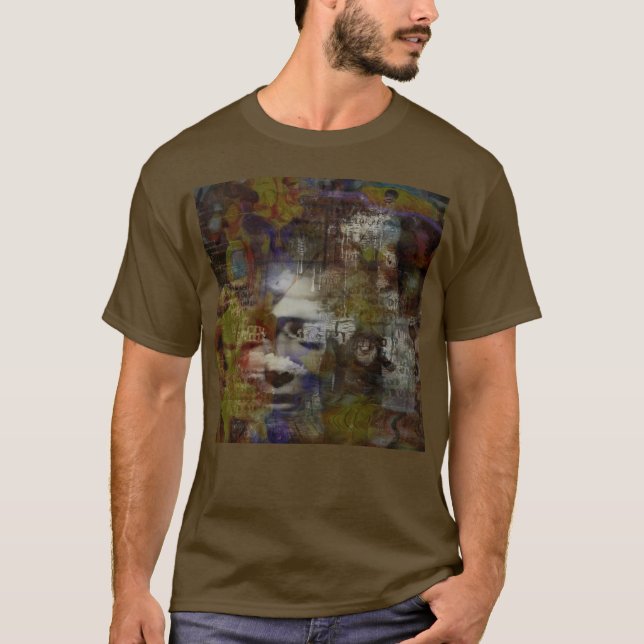 Camiseta Máscara de fantasma surreal (Frente)