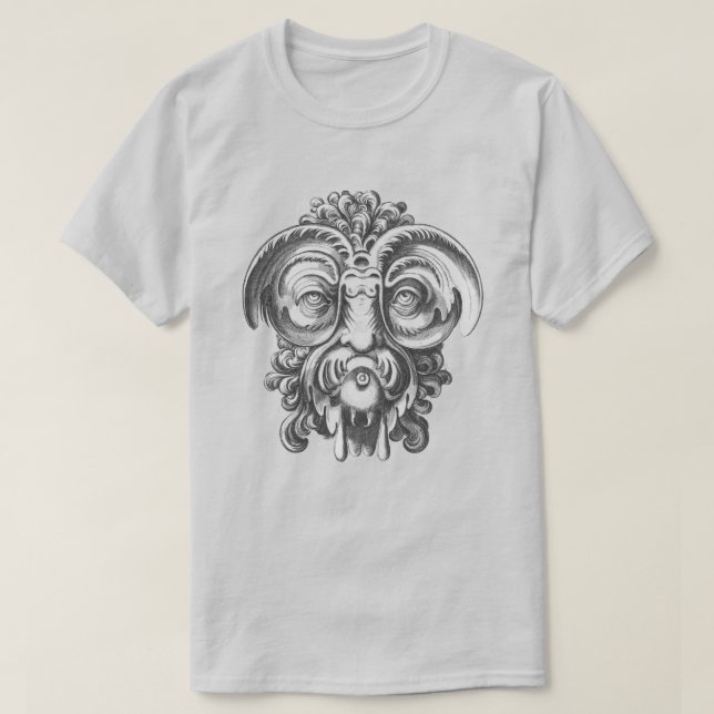 Camiseta Máscara de Gárgula 1 (Frente do Design)