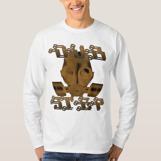 CAMISETA MÁSCARA DE GÁS DE DUBSTEP (Frente)