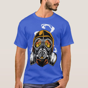 Camiseta Máscara de Gás de Fogo
