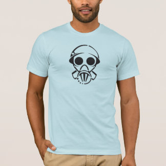 Camiseta máscara de gás [o T] dos homens (luz)