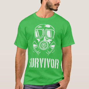Camiseta Máscara de Gás Sobrevivente Apocalypse