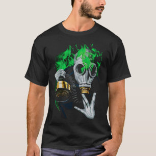 Camiseta Máscara de Gás Tóxico: Chamas Neon